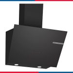 شفاط بوش بلت ان 60سم حائطي مائل زجاج اسود DWK66PJ60T
