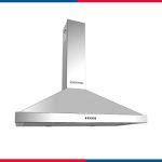 شفاط مطبخ إيكوماتيك هرمي 60 سم قوة شفط 1000 م³/ساعة – فضي ستانلس ستيل تركي - موديل - H610B