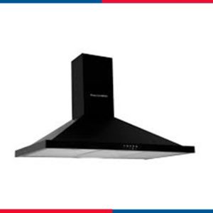 شفاط مطبخ إيكوماتيك هرمي 60 سم أسود قوة شفط 1000 م³/ساعة – ستانلس ستيل تركي - موديل - H610BKB