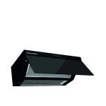 ⁦شفاط مطبخ مسطح ايكوماتيك 60×35 سم بالريموت – كريستال أسود 500 م³/ساعة – موديل – H6205GLT⁩ - الصورة ⁦2⁩