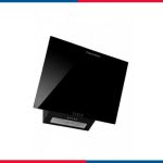 شفاط إيكوماتيك ديكوري مدمج 60 سم كريستال أسود ستانلس ستيل بقوة شفط 650 م³/ساعة موديل H66ZB