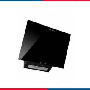 شفاط إيكوماتيك ديكوري مدمج 60 سم كريستال أسود ستانلس ستيل بقوة شفط 650 م³/ساعة موديل H66ZB