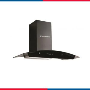 شفاط مطبخ إيكوماتيك كريستال 90 سم أسود – 3 سرعات – قوة شفط 1000 م³/س – موديل - H910GBK