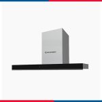 شفاط مطبخ ديكوري إيكوماتيك – 90 سم، قوة شفط 850 م³/ساعة، ستانلس ستيل × أسود - موديل - H9308TT