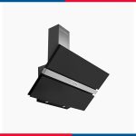 شفاط إيكوماتيك 90 سم DECORATIVE | تصميم مائل كريستال أسود مع زر Soft Touch - H96DALB