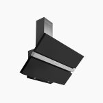 ⁦شفاط إيكوماتيك 90 سم DECORATIVE | تصميم مائل كريستال أسود مع زر Soft Touch - H96DALB⁩ - الصورة ⁦2⁩