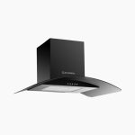 Ecomatic Digital Decorative 90cm Crystal Black x Stainless Steel Extractor Fan, 650 m³/h Extraction Power – Model H96GBK - Image 2