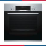 Bosch Series 6 Built-in Electric Oven, 60x60 cm, 66 Liter Capacity, Stainless Steel, Model HBJ558YS0G