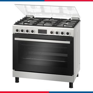 بوتاجاز بوش ، مقاس 90 سم ، 5 شعلة ، شاشة ديجيتال ، حوامل زهر ، امان تام ، استانلس ستيل ، HGX3G8W50S