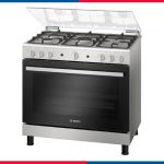 بوتاجاز بوش سيريس 2 غاز كامل 90 سم - ستانلس ستيل - شواية مغلقة - سعة 147 لتر - موديل - HGV1F8Y50S