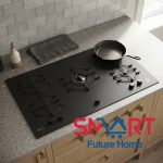 ⁦مسطح بيورتي ، 90 سم زجاجي غاز بلت ان ، 5 شعلات، اسود - HPT911 MAT-BL⁩ - الصورة ⁦2⁩