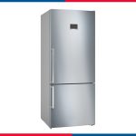 Bosch Series 6 Refrigerator – 578 Liters – Bottom Freezer – NoFrost – Brushed Steel – KGN76CI3E8