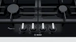 Bosch Series 6 Built-in Gas Hob with 4 Burners - 60cm - Black - Model - PCP6A6B90 - Image 2