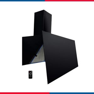 شفاط مطبخ 90 سم أسود من بيورتي بقوة شفط 1000 م3/ساعة - موديل - ROSE PLUS BL 90CM