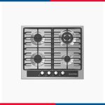 مسطح غاز بلت إن 60 سم – ستانلس ستيل × لوحة تحكم كريستال – S603GC