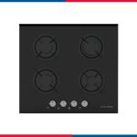 Ecomatic Built-in Gas Hob – 60 cm – 4 Burners – Black Crystal – Model – S607RBS