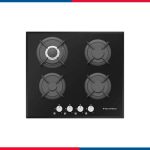 مسطح غاز إيكوماتيك بلت إن – 60 سم – 4 شعلات – كريستال أسود – موديل – S607RC
