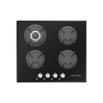 مسطح غاز إيكوماتيك بلت إن – 60 سم – 4 شعلات – كريستال أسود – موديل – S607RC - الصورة 2