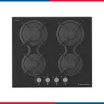 مسطح غاز إيكوماتيك بلت إن – 60 سم – 4 شعلات كريستال أسود – S617DC