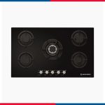 مسطح بلت إن غاز 90 سم كريستال أسود – إيكوماتك | 5 شعلات - S907ALC