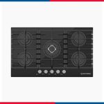 مسطح بلت إن غاز 90 سم كريستال أسود – إيكوماتك | 5 شعلات - S907QX