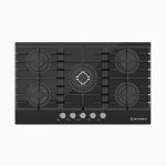 مسطح بلت إن غاز 90 سم كريستال أسود – إيكوماتك | 5 شعلات - S907QX - الصورة 2