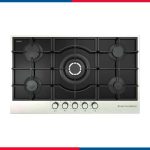 مسطح بلت إن غاز إيكوماتيك 90 سم (سلسلة Edge) - زجاج كريستال SCHOTT بفريم ستانلس - موديل S927IQC