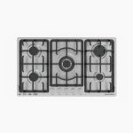 ⁦Ecomatic Built-in Gas Hob – 90cm Silver – 5 Stainless Steel Burners – Model – S933C⁩ - الصورة ⁦2⁩