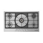 ⁦مسطح غاز إيكوماتيك بلت إن 92 سم – 5 شعلات – ستانلس ستيل – إشعال أوتوماتيك – أمان كامل – موديل – S983XLPRO⁩ - الصورة ⁦2⁩