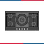 مسطح بلت إن غاز إيكوماتيك – 92 سم XL – 5 شعلات – كريستال أسود – زجاج SCHOTT ألماني – موديل – S987XLC