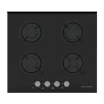 Ecomatic Built-in Gas Hob – 60 cm – 4 Burners – Black Crystal – Model – S607RBS - Image 2