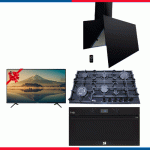 Purity Built-in Set consisting of a 6-burner hob HPT904G + a 90cm digital gas oven OPT902GGD + extractor hood 90cm ROSE PLUS BL