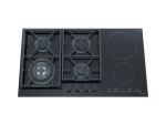 ⁦Kitchen Line 4-burner gas hob with heavy-duty grate + 2 ceramic induction burners, 90 cm - Model - IN4020⁩ - الصورة ⁦3⁩