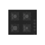Kitchen Line Built-in Gas Hob, 4 Burners, 60cm, Black, SC205 - Image 3