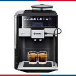 ماكينة قهوة بوش أوتوماتيكية بالكامل فيرو بارستا 400، أسود معدني سافير - خزان مياه قابل للإزالة - TIS65429RW