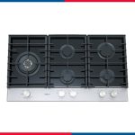 كيتشن لاين مسطح أويستر 5 عين غاز 90 سم شبك حديد هيفي ديوتي ستانلس ستيل - موديل - ZP.OY5020