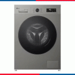 LG غسالة تحميل امامي 9 كجم، 1400 دورة في الدقيقة، فضي بلاتيني، موديل F4Y2VYGYP واي فاي