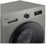 ⁦LG غسالة تحميل امامي 9 كجم، 1400 دورة في الدقيقة، فضي بلاتيني، موديل F4Y2VYGYP واي فاي⁩ - الصورة ⁦5⁩