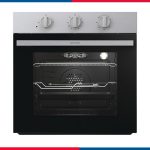فرن بلت إن غاز جورينيا 60 سم - 55 لتر - ستانلس ستيل - أمان كامل وشواية - نظام تبريد ديناميكي للفرن - BOG62200XK