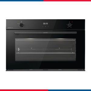 فرن بلت إن غاز جورينيا  90 سم - سعة 71 لتر - مؤقت برمجة إلكتروني للتحكم باللمس - أسود BOGX9832E06BG