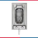 Electric fryer, 30 cm, made of stainless steel, front control, temperature control, oil tray, pull-out basket - EN30-610XD