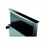 Elba Down Draft Kitchen Hood 90cm Stainless Steel and Black Glass – 728 m³/h Extraction Power, Touch Control - KCH 5010 BK - Image 2