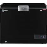 ⁦بنجوين فريزر أفقي دي فروست 317 لتر موتور ال جي باب زجاج جرار لون أسود ES350-BK⁩ - الصورة ⁦2⁩