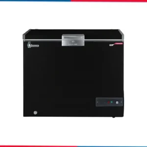 بنجوين فريزر أفقي دي فروست 317 لتر موتور ال جي باب زجاج جرار لون أسود ES350-BK