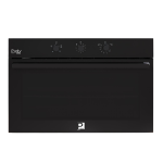 ⁦طقم بلت إن 90سم بيورتي التركي مكون من شفاط مطبخ هرمي ETO PRO PLUS BL 90 cm+مسطح زجاجي 5شعلة HPT913G+فرن غاز شواية غاز OPT903GG⁩ - الصورة ⁦5⁩