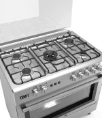 بوتجاز تيفا فرى ستاند غاز 60×90 سم، 5 شعلات، استانلس ستيل - F9L50GF ST - الصورة 5