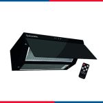شفاط إيكوماتك ديكوري 90 سم اسود  كريستال وتحكم كامل بالريموت كنترول – H9205GLT