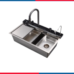 حوض مطبخ كورجي (KorEgy) بيورتي إستانليس 304 – موديل PK 850 SM DS – مقاس 85×45 سم