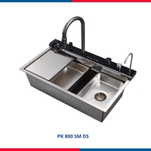 حوض مطبخ كورجي (KorEgy) بيورتي ستانليس 304 – موديل PK 800 SM DS – مقاس 80×45 سم