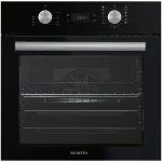 فرن بلت إن كهرباء 60 سم كومتيل بضمان بيورتى B66-SF3-Black Glass - الصورة 2